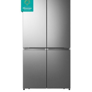 Hisense RQ758N4SASE Pureflat 90cm Cross Door, American Fridge Freezer - Stainless Steel